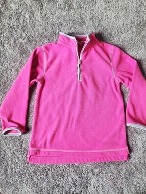 Girls 4T Long Sleeve Shirt MAGENTA PURPLE FLEECE PULLOVER SWEATSHIRT  Zip Neck